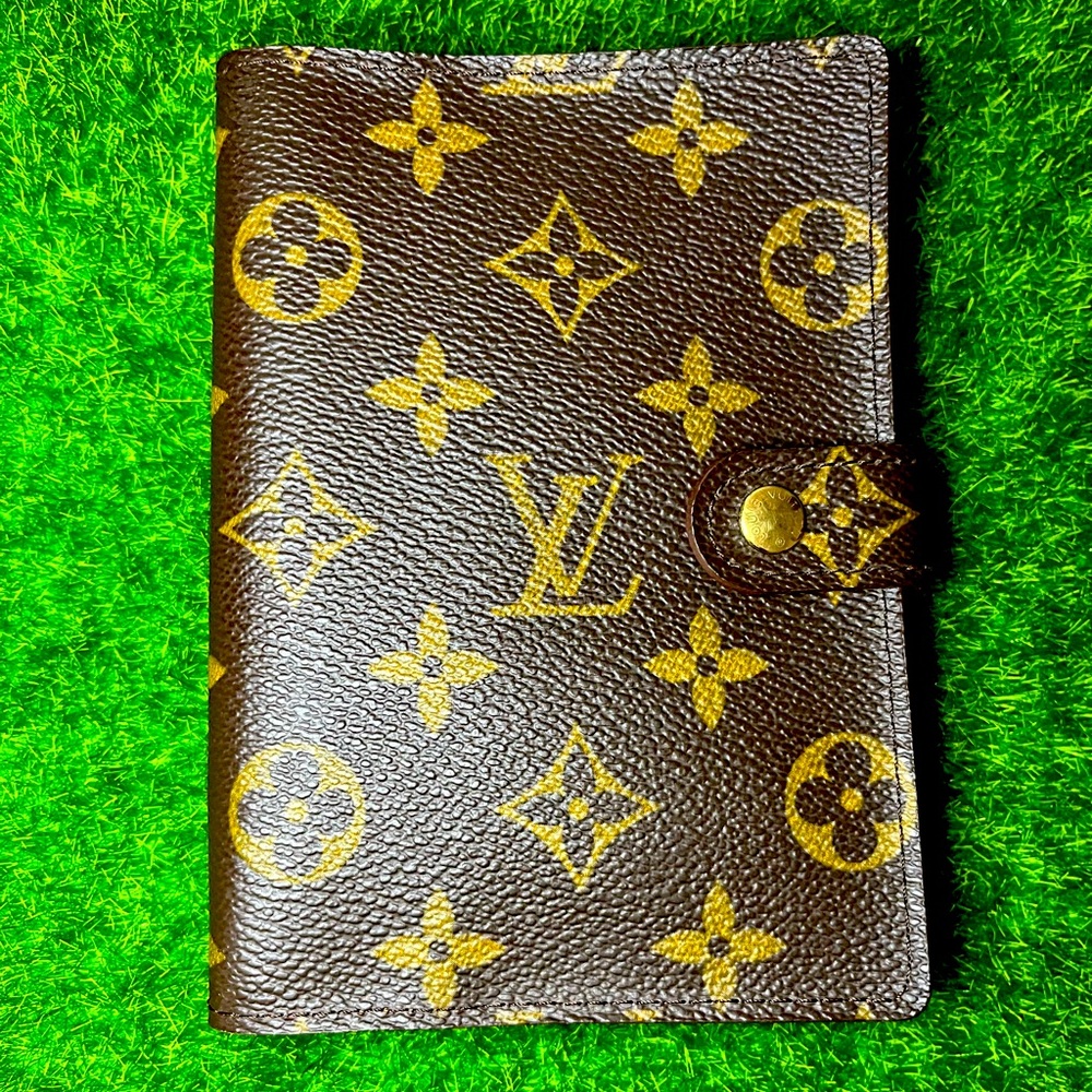 LOUIS VUITTON Monogram Agenda PM Day Planner Cover w/ Ruler